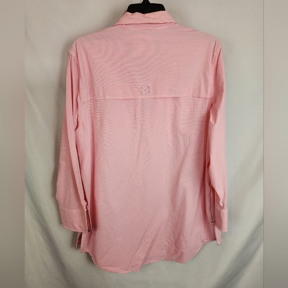 Vineyard Vines Pink Striped Shirt Dress - Picture 9 of 9